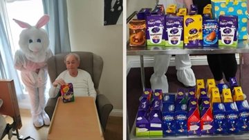 Easter bunny visits Dumbarton care home